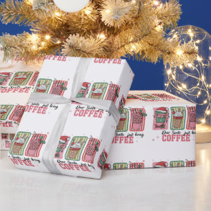 Lieber Weihnachtsmann bring einfach Kaffee Weihnac Geschenkpapier