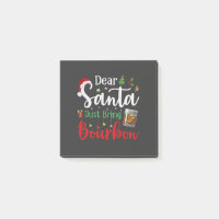 Lieber Weihnachtsmann bringen Bourbon trinken Weih