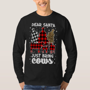 Lieber Weihnachtsmann bringen Kühe Weihnachtsbüffe T-Shirt