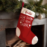 Lieber Weihnachtsmann Bringen Sie einen schönen We Kleiner Weihnachtsstrumpf<br><div class="desc">Lieber Weihnachten Bringen Sie einen sonnigen Brief an den Weihnachtsmann an den Weihnachtsmann Strumpf</div>