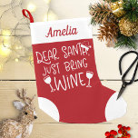 Lieber Weihnachtsmann Bringen Sie einen schönen We Kleiner Weihnachtsstrumpf<br><div class="desc">Lieber Weihnachten Bringen Sie einen sonnigen Brief an den Weihnachtsmann an den Weihnachtsmann Strumpf</div>