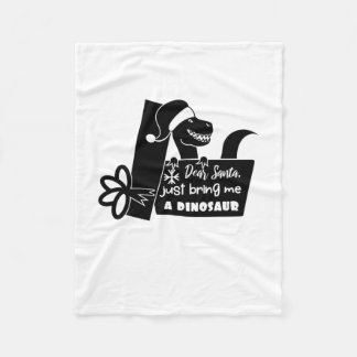 Lieber Weihnachtsmann, bringen Sie mir einen Dinos Fleecedecke