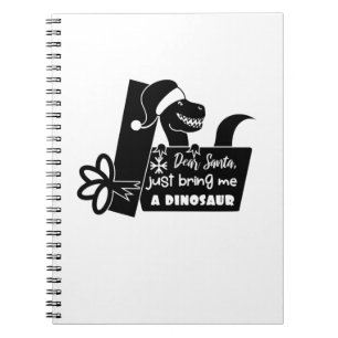 Lieber Weihnachtsmann, bringen Sie mir einen Dinos Notizblock