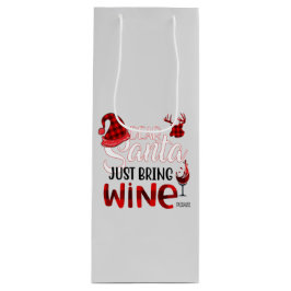 Lieber Weihnachtsmann bringt einfach Weinstopper Geschenktüte Für Weinflaschen