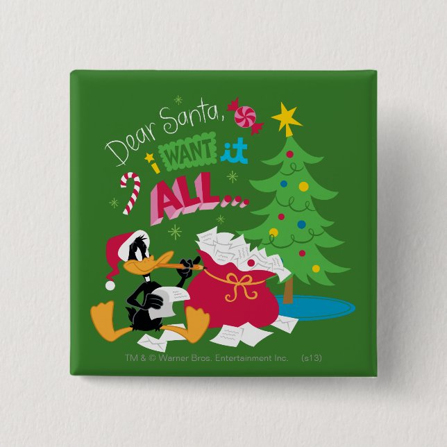 Lieber Weihnachtsmann Button (Vorderseite)
