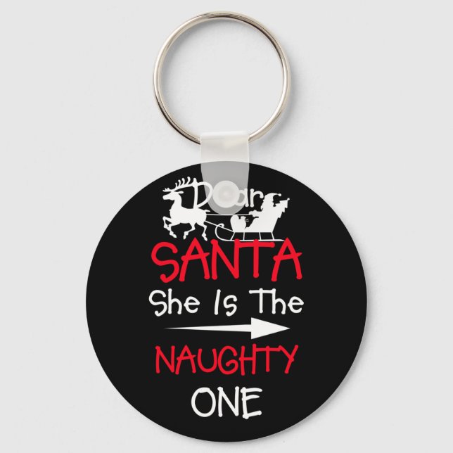 Lieber Weihnachtsmann, das Schöne, das passt zu We Schlüsselanhänger (Vorderseite)