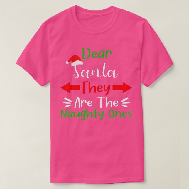 Lieber Weihnachtsmann, das sind die netten, lustig T-Shirt (Design vorne)
