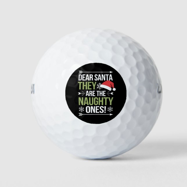 Lieber Weihnachtsmann, das sind die scheußlichen W Golfball (Vorderseite)