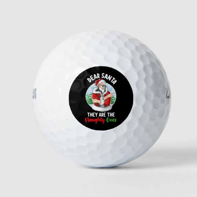 Lieber Weihnachtsmann, das sind die scheußlichen W Golfball (Vorderseite)