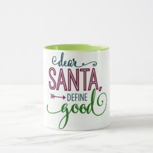 **LIEBER WEIHNACHTSMANN - DEFINIERE GUT** LUSTIGES TASSE