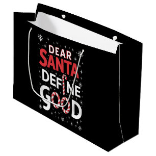 Lieber Weihnachtsmann Definiere Gutes Weihnachtsfe Große Geschenktüte