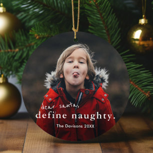 Lieber Weihnachtsmann Definiere Unartig 2 Foto Lus Keramik Ornament