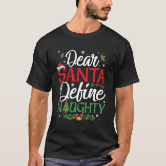 Lieber Weihnachtsmann definiert unheimlich funny M T-Shirt