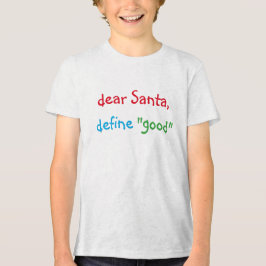 Lieber Weihnachtsmann Definition Gute lustige Kind Tri-Blend Shirt