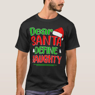 Lieber Weihnachtsmann Definition Schönes Shirt Wei