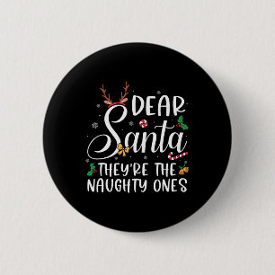 Lieber Weihnachtsmann Die schmucke Weihnachtsfamil Button