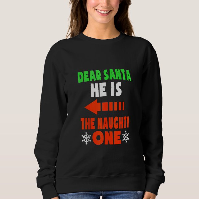 Lieber Weihnachtsmann, er ist die schmucken, ein l Sweatshirt (Vorderseite)