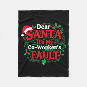 Lieber Weihnachtsmann, es ist die Schuld meines Ko Fleecedecke