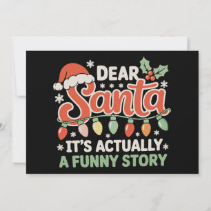 Lieber Weihnachtsmann Es ist eigentlich eine lusti Einladung