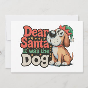 Lieber Weihnachtsmann Es War Der Hundehut Weihnach Einladung