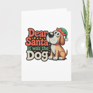 Lieber Weihnachtsmann Es War Der Hundehut Weihnach Karte