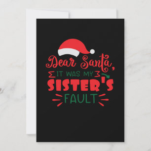 Lieber Weihnachtsmann, es war die Schuld meiner Sc Save The Date