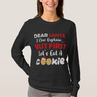 Lieber Weihnachtsmann essen Ein Keks Funny Christm T-Shirt