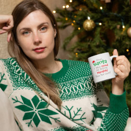 Lieber Weihnachtsmann: Gut darin, ein schmutziges Kaffeetasse