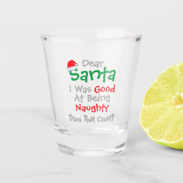 Lieber Weihnachtsmann: Gut darin, schöne Weihnacht Schnapsglas