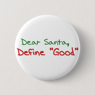 Lieber Weihnachtsmann, gut definieren Button