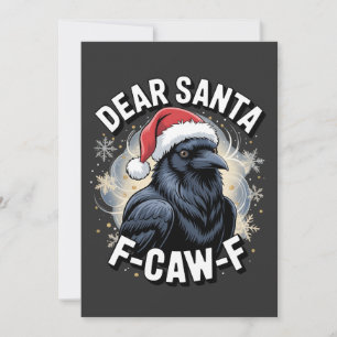 Lieber Weihnachtsmann Hoh-Hoh-Hoh Lustiger Weihnac Karte