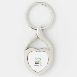 Lieber Weihnachtsmann, hör auf mich zu beurteilen Schlüsselanhänger