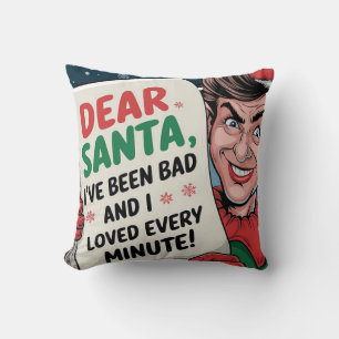 Lieber Weihnachtsmann, ich bin böse Weihnachtself Kissen