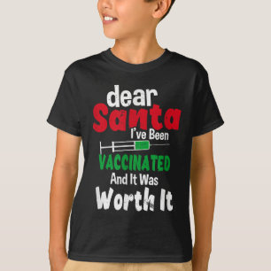 Lieber Weihnachtsmann, ich bin geimpft und es hat T-Shirt