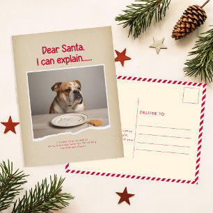 Lieber Weihnachtsmann, ich kann das Foto meines Ha Postkarte