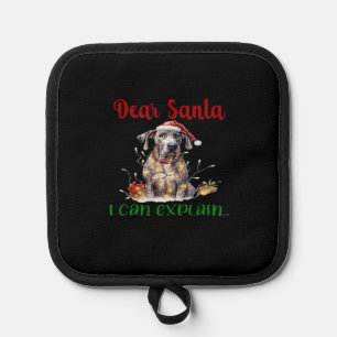 Lieber Weihnachtsmann, ich kann den Great Dane erk Topflappen