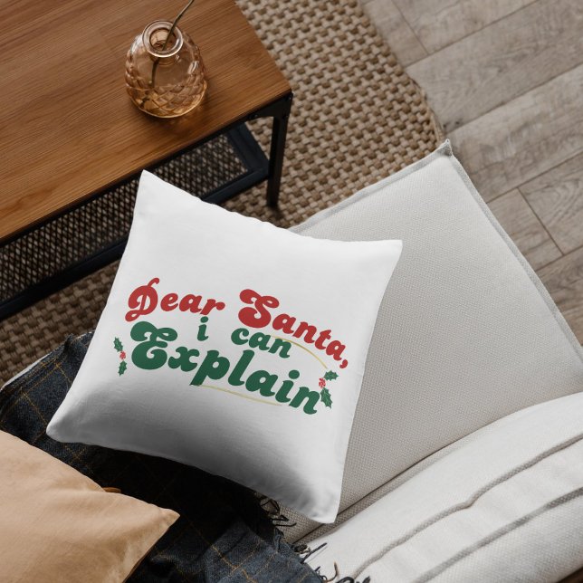 Lieber Weihnachtsmann, ich kann erklären - Whimsik Kissen (Von Creator hochgeladen)