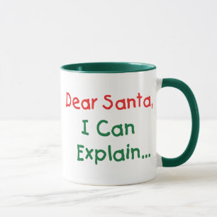 Lieber Weihnachtsmann, ich kann es erklären - Lust Tasse