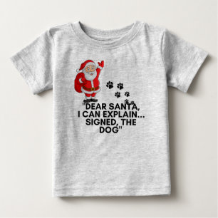 Lieber Weihnachtsmann, ich kann es erklären Lustig Baby T-shirt