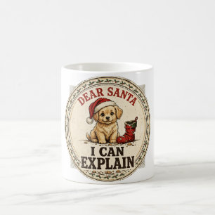 Lieber Weihnachtsmann, ich kann es erklären Lustig Kaffeetasse