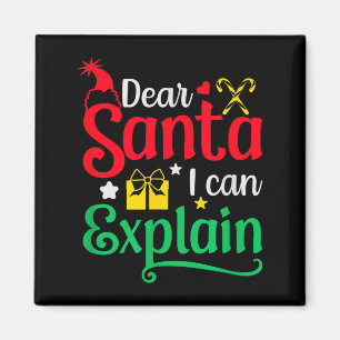 Lieber Weihnachtsmann, ich kann es erklären Lustig Magnet