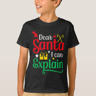 Lieber Weihnachtsmann, ich kann es erklären Lustig T-Shirt