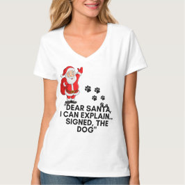 Lieber Weihnachtsmann, ich kann es erklären Lustig T-Shirt
