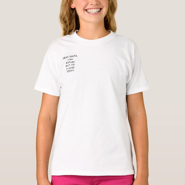 Lieber Weihnachtsmann, ich kann es erklären  T-Shirt (Vorderseite)