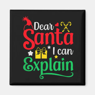 Lieber Weihnachtsmann, ich kann lustige Weihnachte Magnet