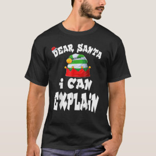 Lieber Weihnachtsmann ich kann lustiges hässliches T-Shirt