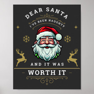Lieber Weihnachtsmann, ich war schüchtern und es w Poster