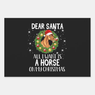 Lieber Weihnachtsmann, ich Wollte nur zu Weihnacht Geschenkpapier Set