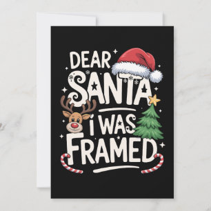 Lieber Weihnachtsmann, ich wurde reingelegt Weihna Einladung
