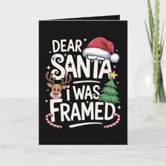 Lieber Weihnachtsmann, ich wurde reingelegt Weihna Karte